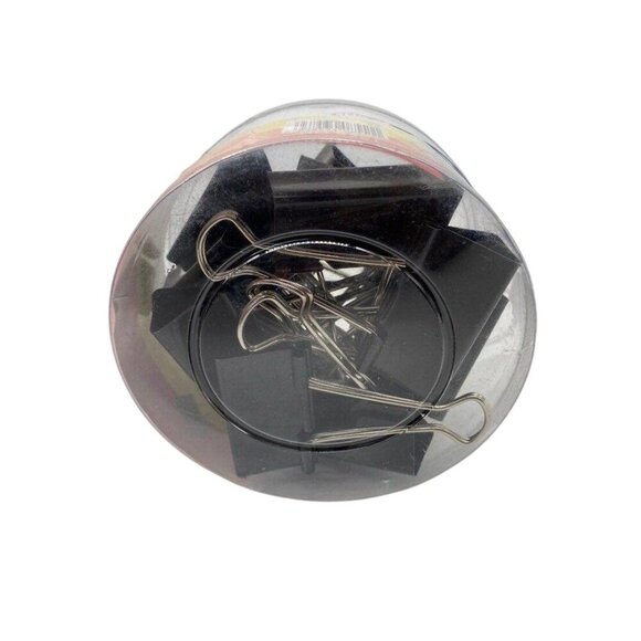 Black Binder Clips Paper Clamps 12-Piece 51mm Durable Office & School Supplies - Picture 5 of 5